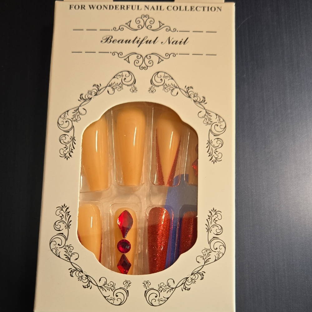 Beautiful Nail Collection with Red Accents